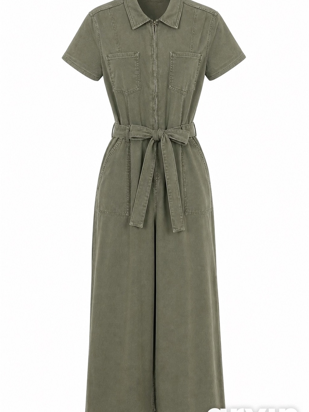 Good American Olive Green Jumpsuit